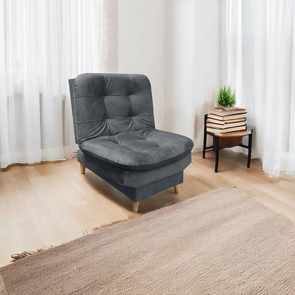 Silla 3 Posiciones Clic Clac Fendik Tela Gris