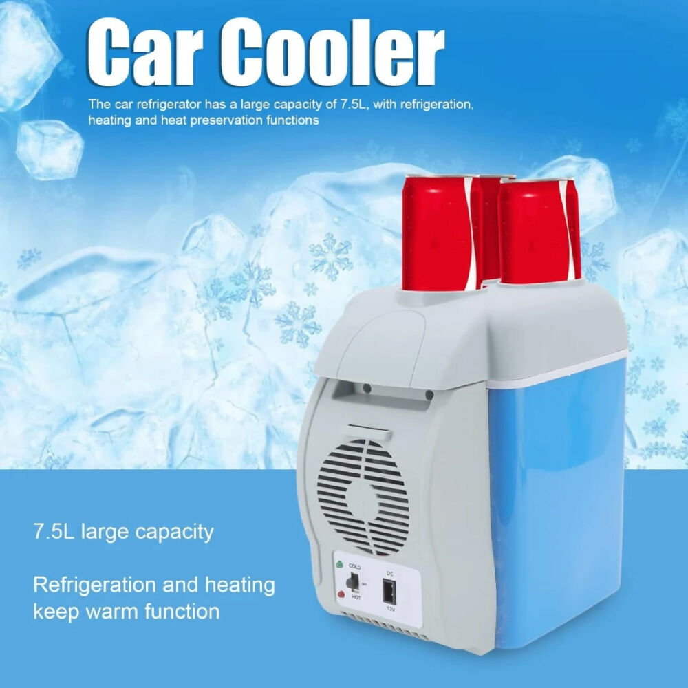Nevera Para Carro Portable Refrigerator For Car Vehicle Cooler Fridge 7.5L