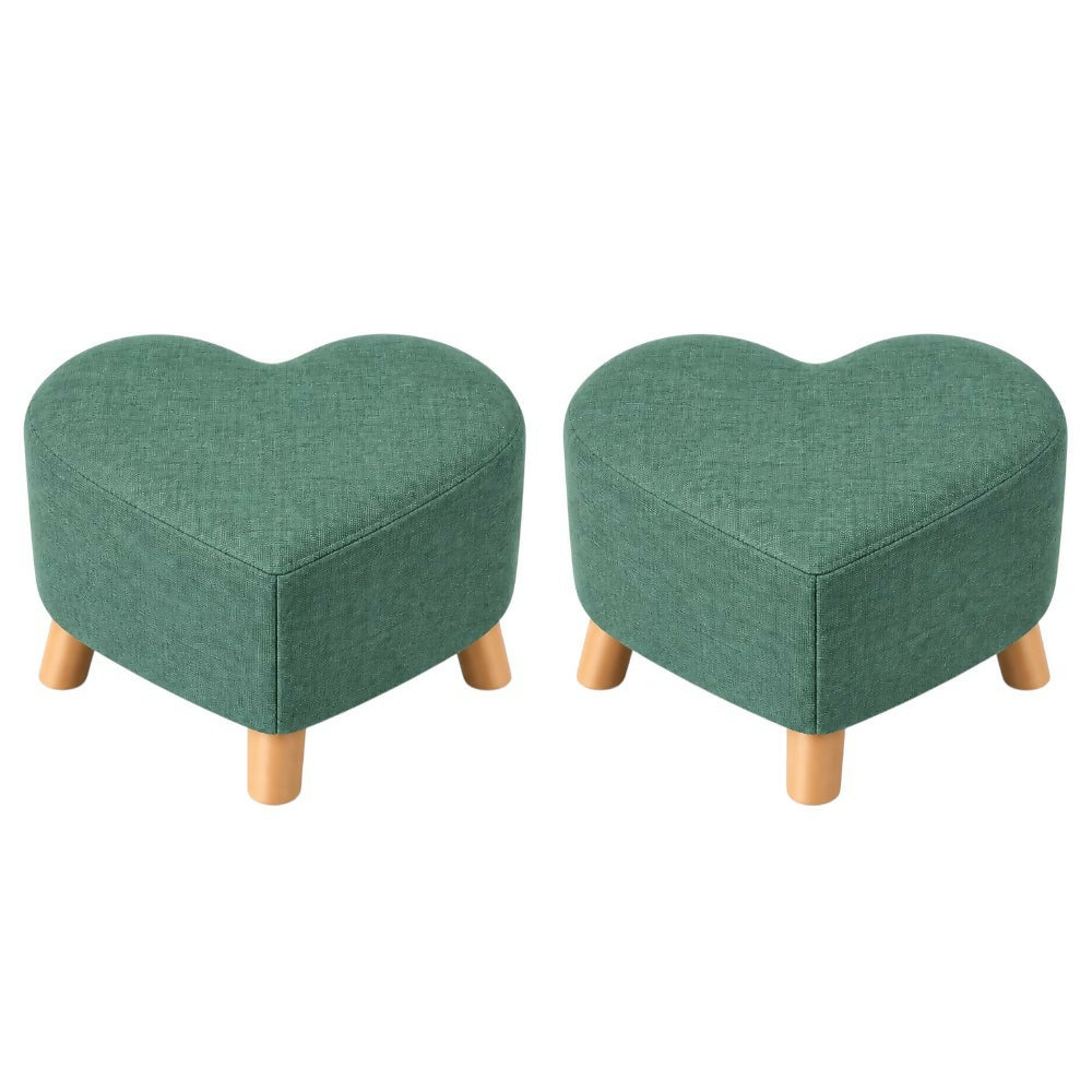 Puff Posa Pie Cora 30x30 Menta Setx2