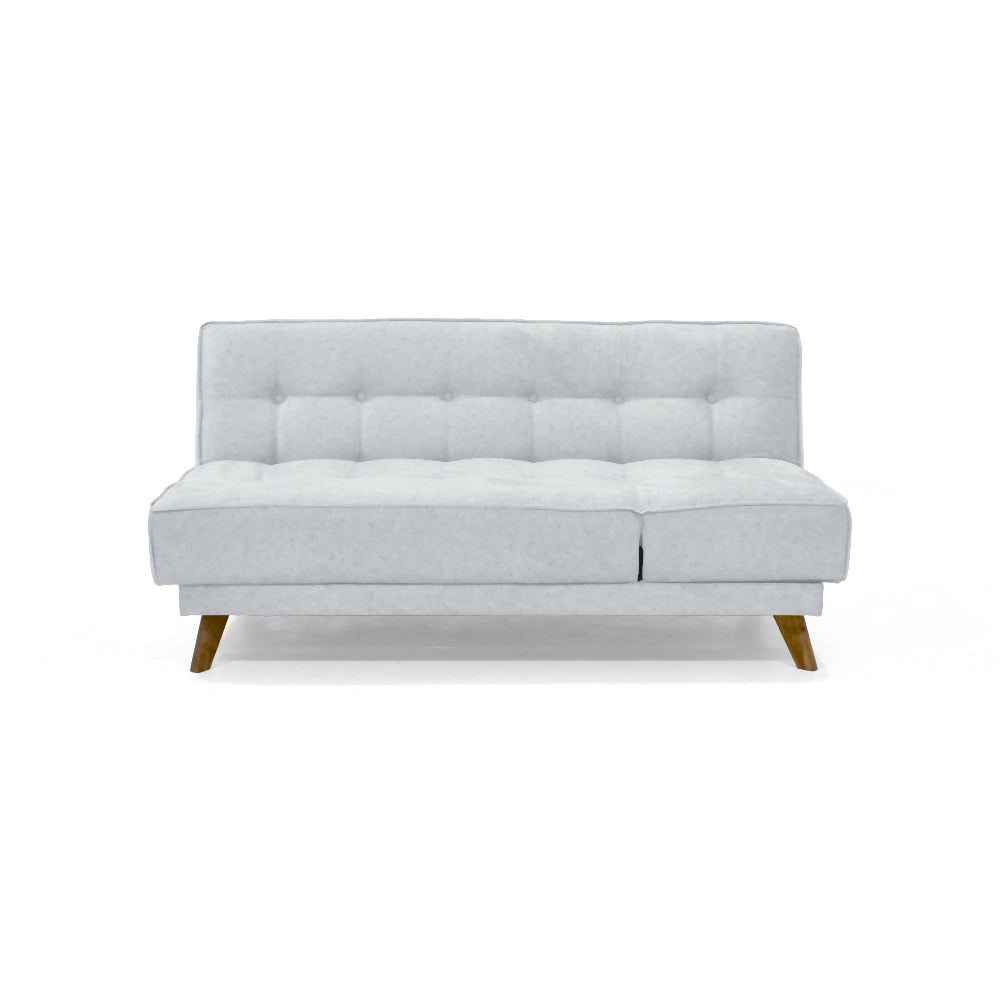 Sofa Cama Petra 177x89x83 Reclinable 5 Posiciones Tela Plata