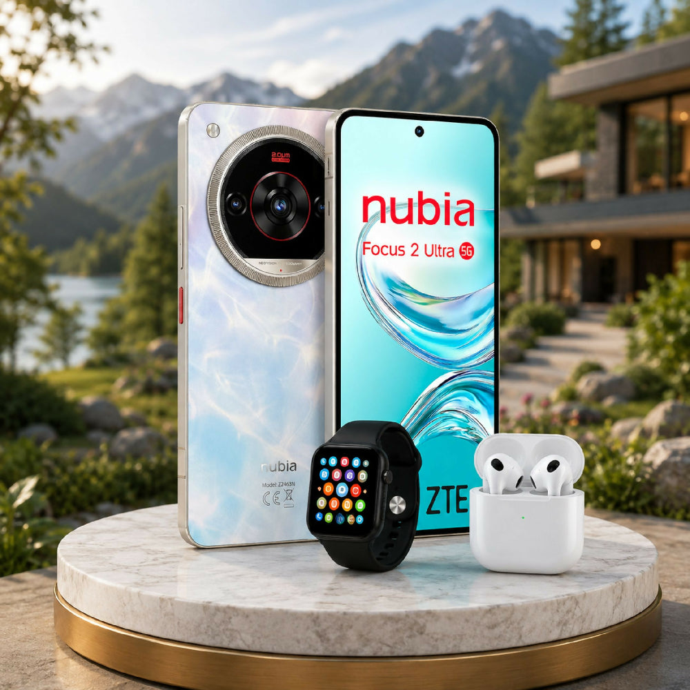 Teléfono Nubia Focus 2 Ultra 5G 256gb Blanco + Kit Regalo Reloj Y Audífonos