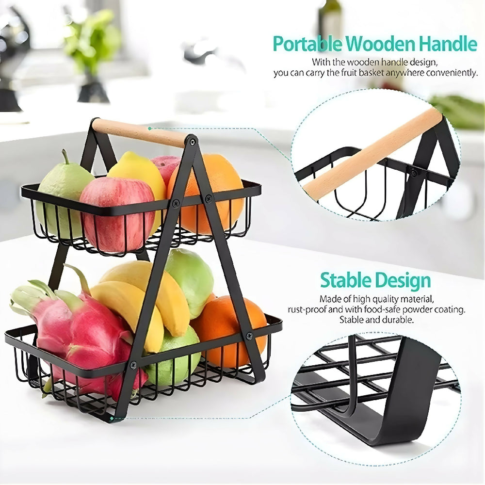 Organizador De Cocina 2 Bandejas Ahorrador De Espacio