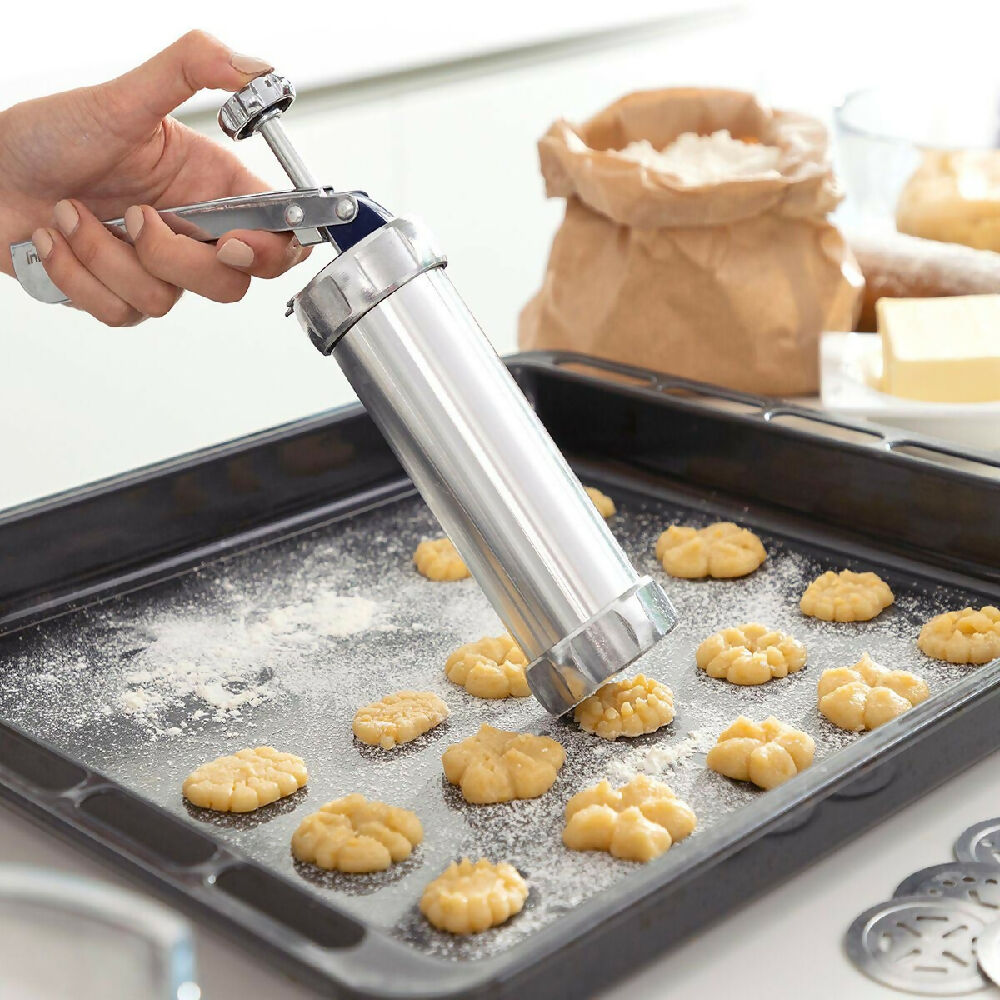 Máquina para hacer galletas Prensa Con Moldes y Boquillas PTZ-10-4 5
