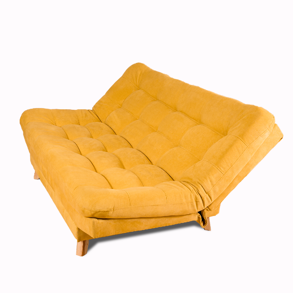 Sofá Cama Valencia Mostaza 3 Puestos