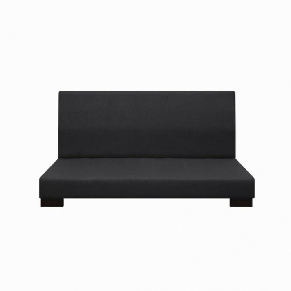 Sala Cama Sterimberg En Tela Antifluidos Gris Oscuro- Amoblando