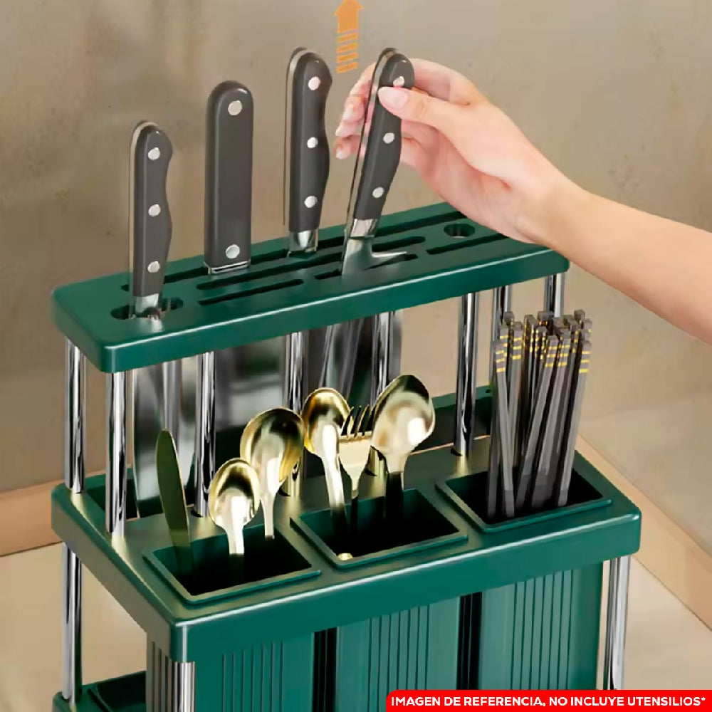 Soporte De Cuchillos y Utensilios Escurridor Cubiertos Cocina PTZ94 5