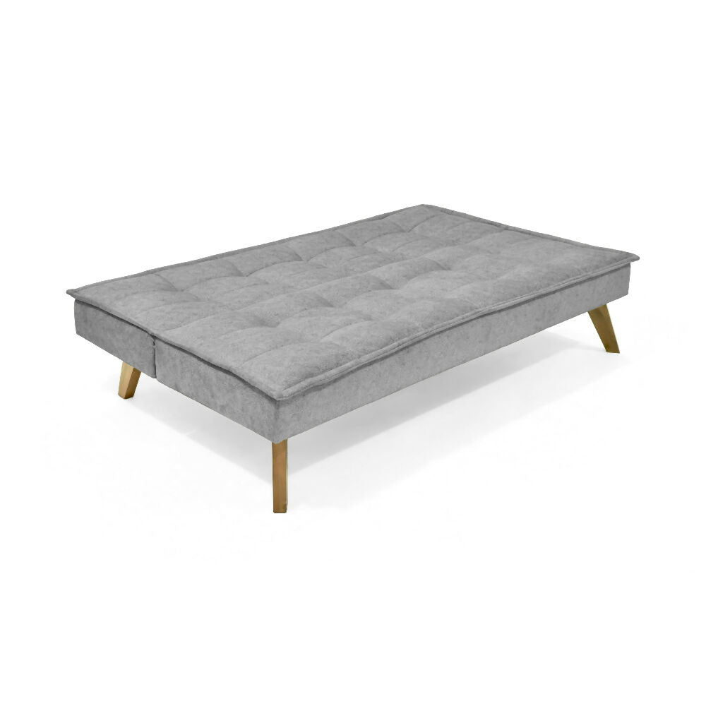 Sofa Cama Morrison 174x100x80 Reclinable Tela Gris
