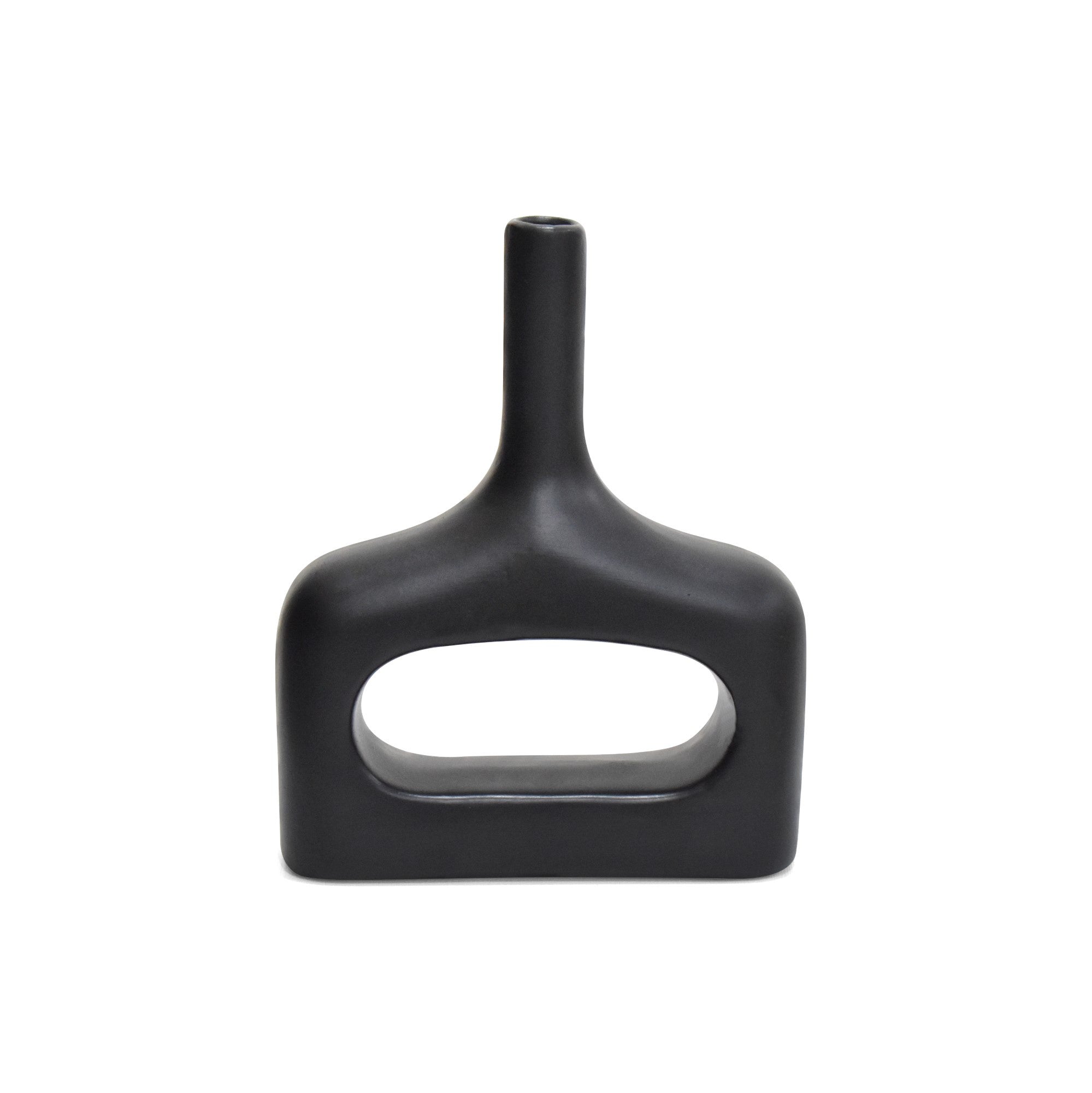 Florero en Ceramica Nexis Negro