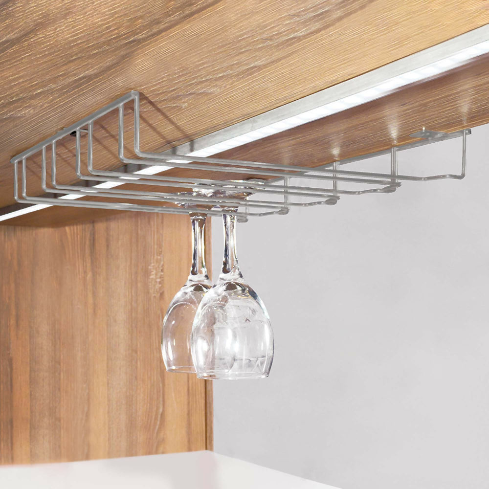 Soporte Colgador de Copas en Acero Rejiplas 33.5 cm Metalizado