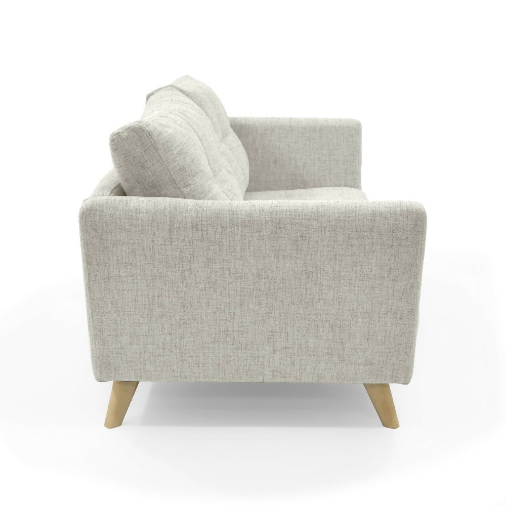 Sofa Grecia 3 puestos 192x85x84 Tela Taupe
