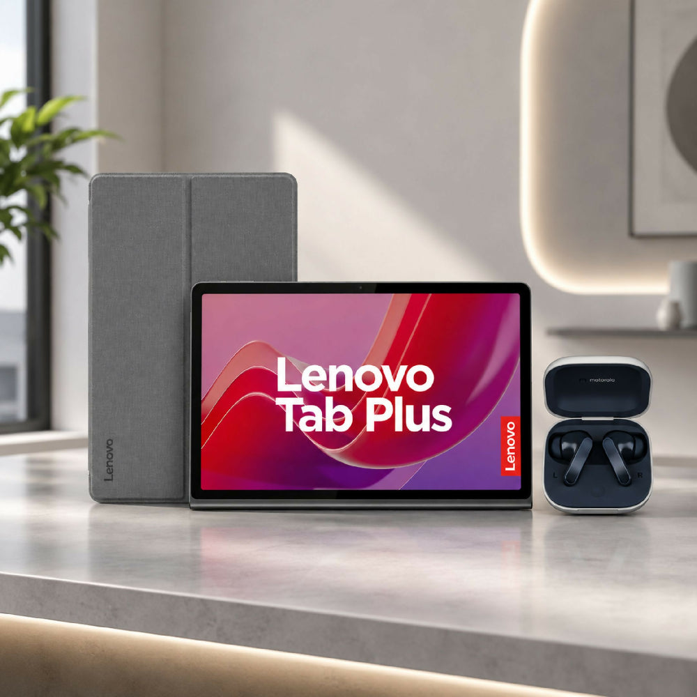 Tablet Lenovo Tab Plus 256gb 8gb Ram Wi-Fi + Forro + Moto Buds + DirecTV