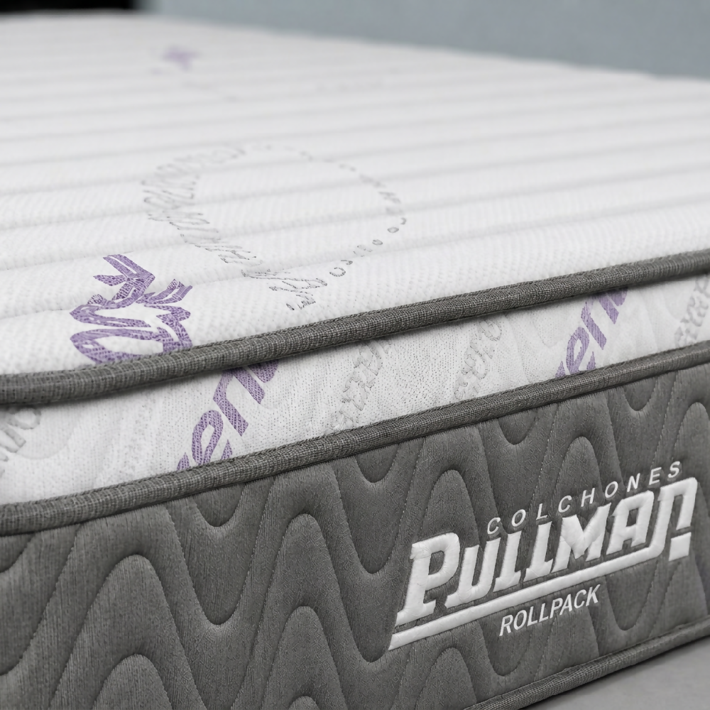 Colchón Rollpack Euro u 160X190 Queen, Tela Lavanda
