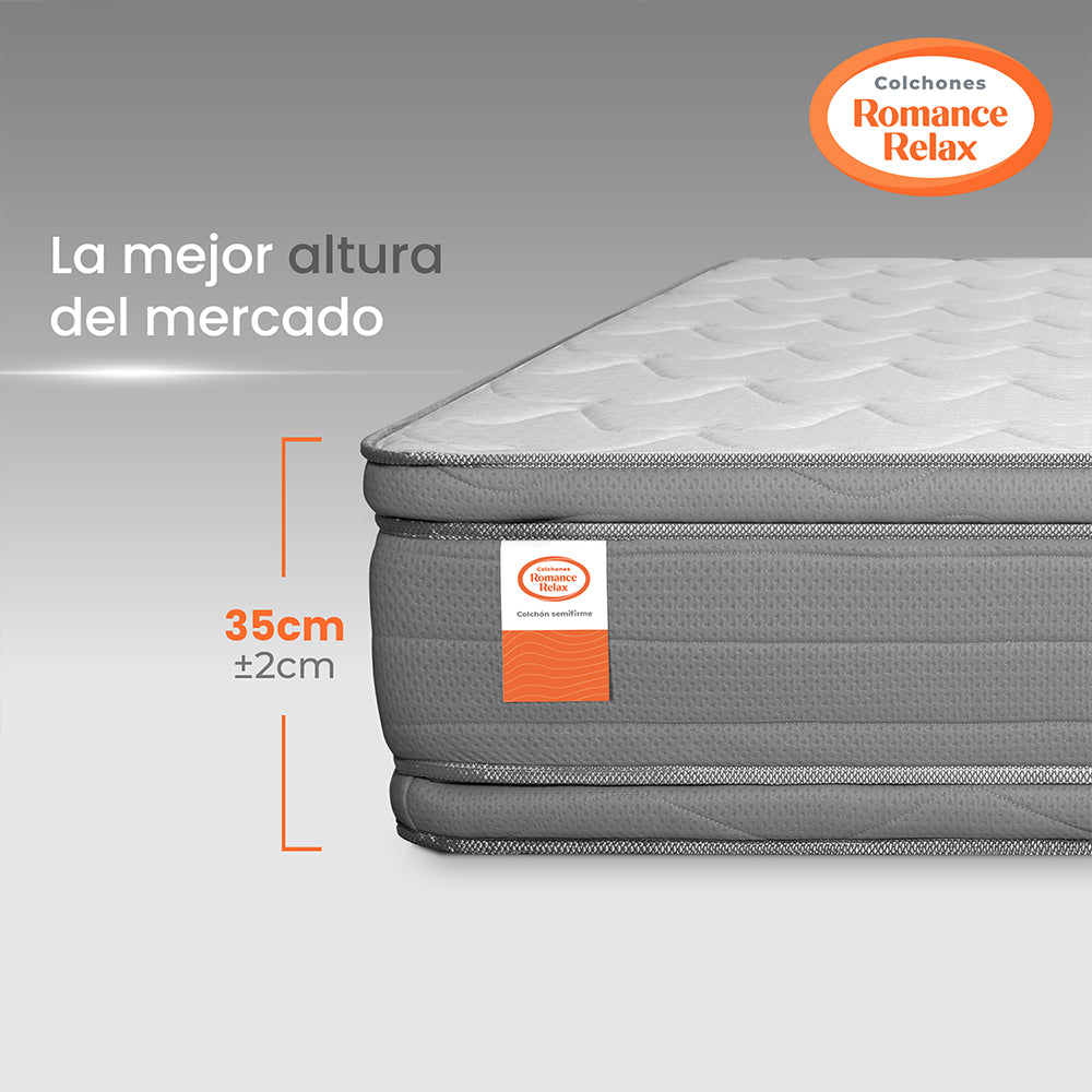 Colchón Rr Unic Medio 100X190X35, Sencillo