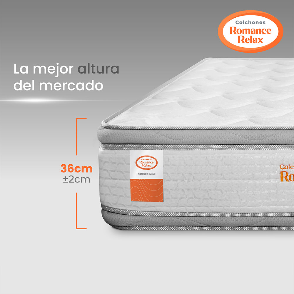 Colchón Rr Unic Suave 120X190X36, Semidoble