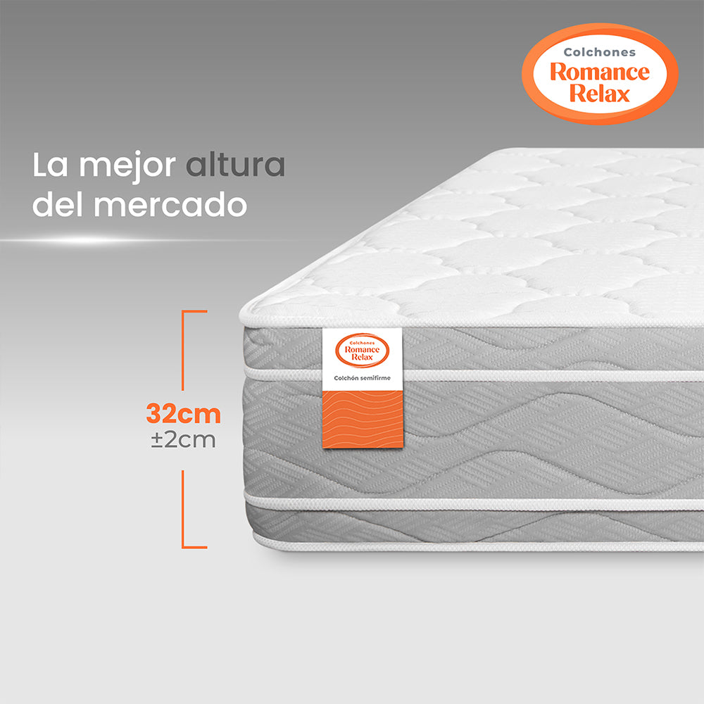Colchón Rr Dinamic Medio 120X190X32, Semidoble