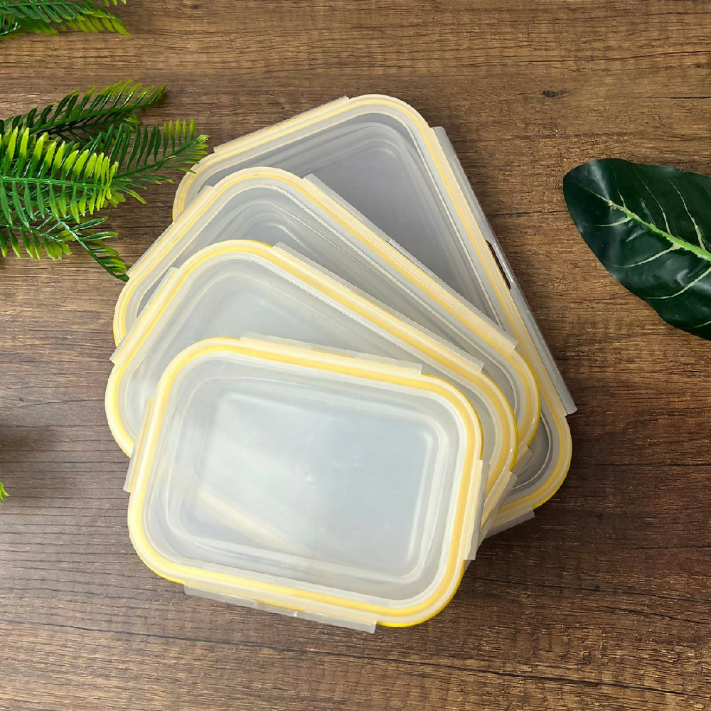 Set x4 Porta Comidas Plegables en Silicona Antiderrames  Prácticos y Reutilizables ST3PR 7