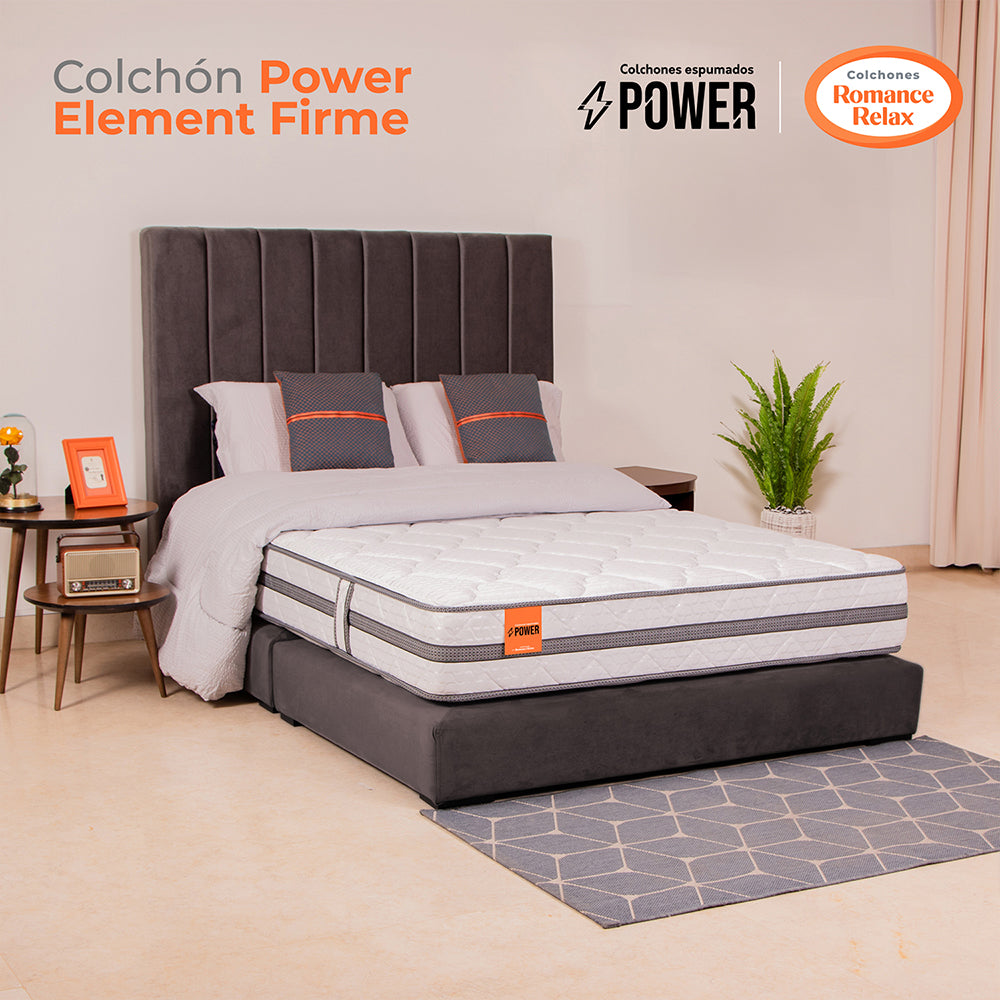 Colchón Power Element Firme 140X190X24, Doble