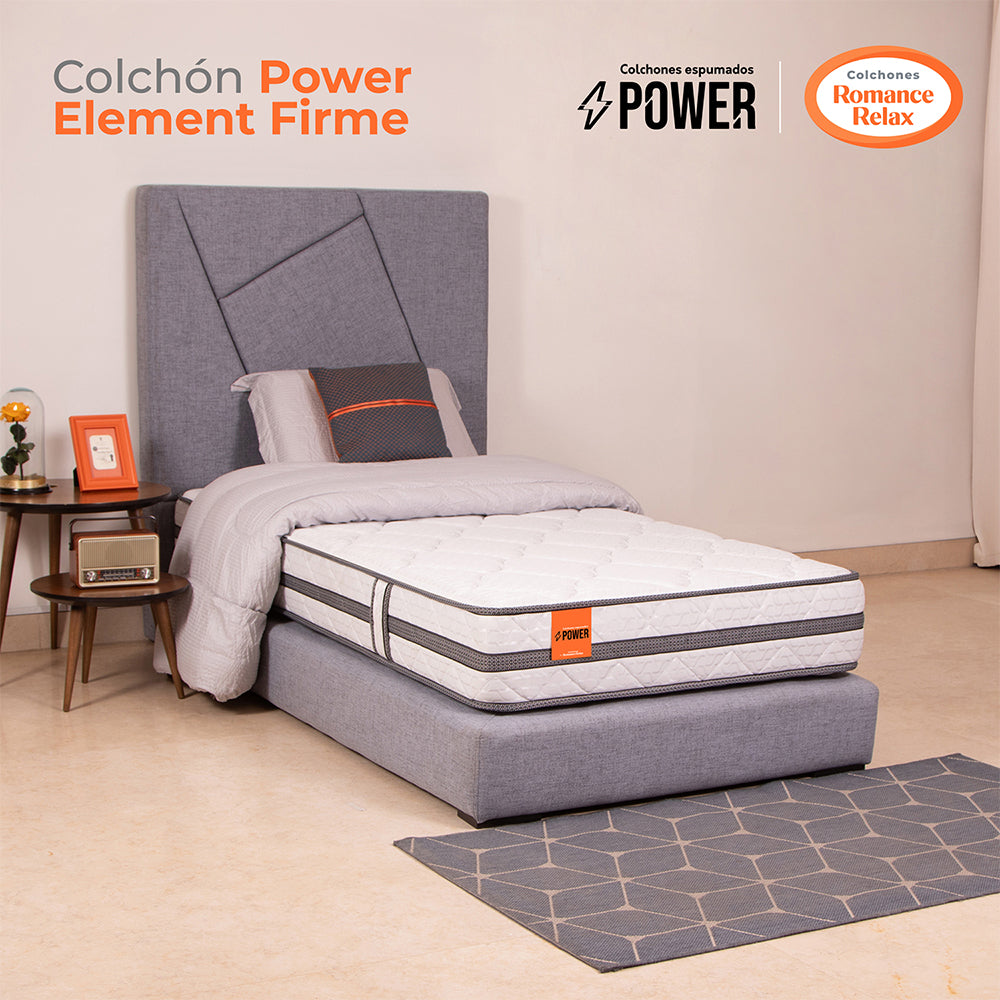 Colchón Power Element Firme 100X190X24, Sencillo