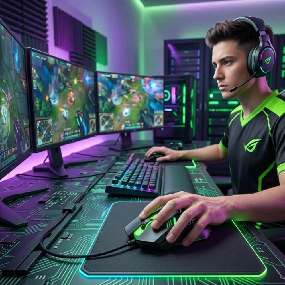 Mouse Alámbrico S28 LED Pro USB Estética Gamer