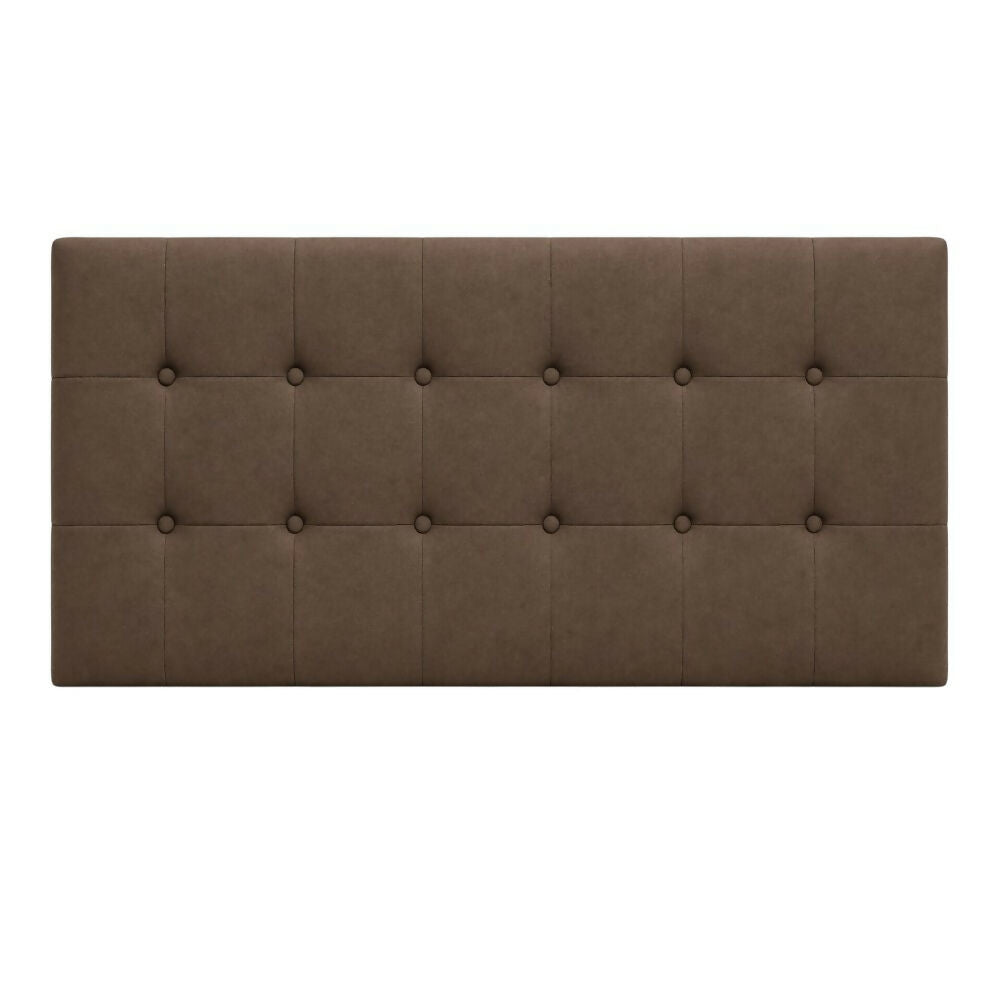 Cabecero Sencillo 100x60 Cuadros Grandes Chocolate Tela