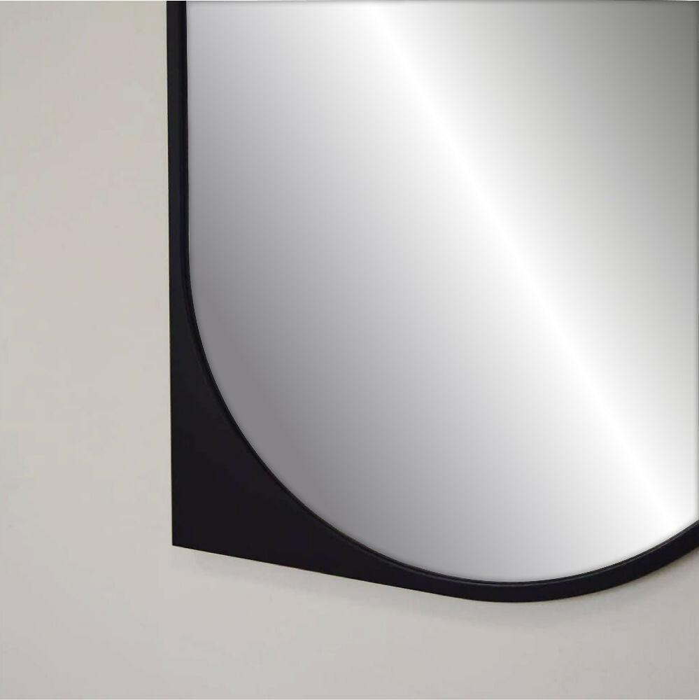 Espejo de pared en mdf fixer negro