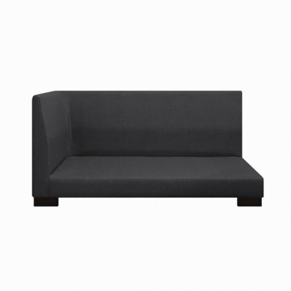 Sala Cama Sterimberg En Tela Antifluidos Gris Oscuro- Amoblando