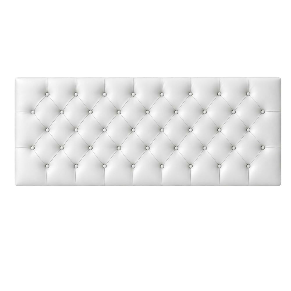 Cabecero Queen 160x60 Rombos Blanco Sintético