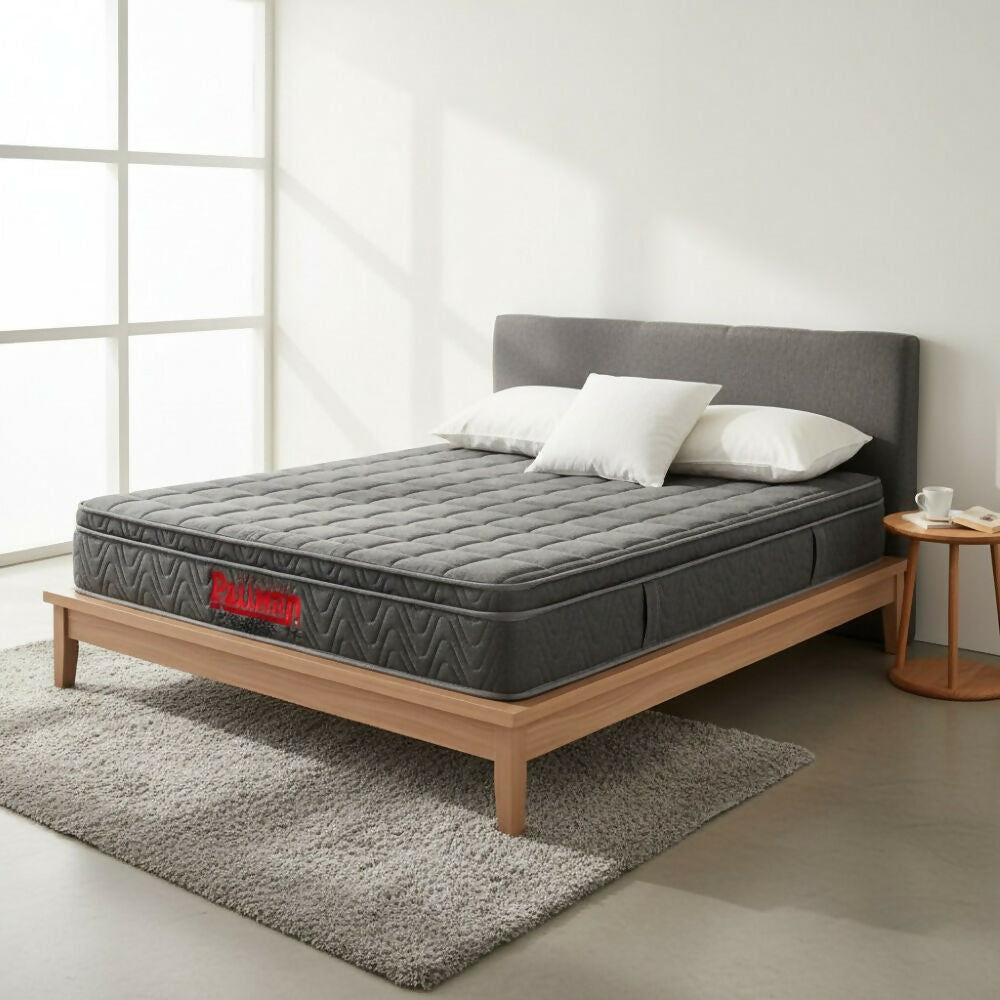 Colchón Orthopack Euro U Mohnblatt 100X190 Sencillo, Color Gris