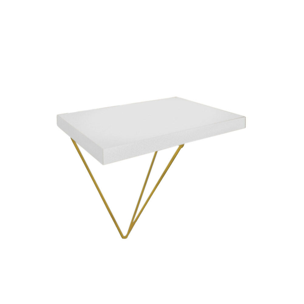 Set x2 Repisas Cherru Metal, Dorado