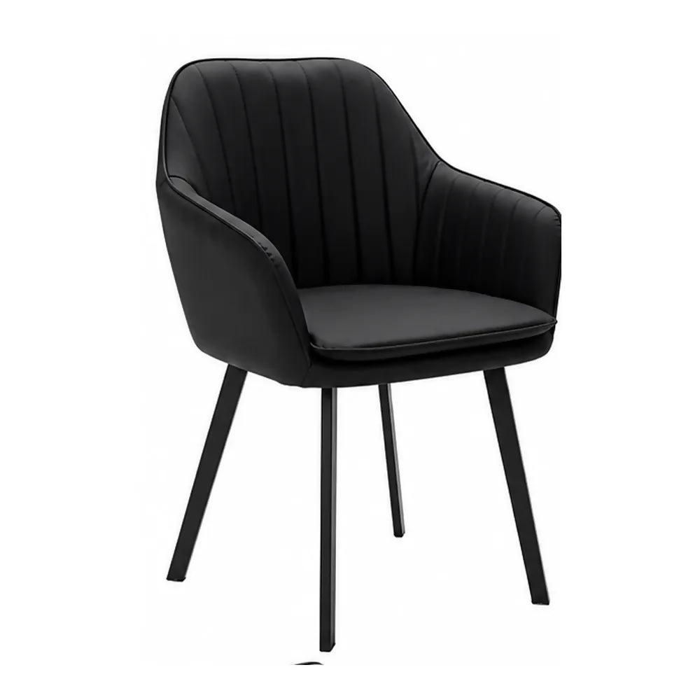 Silla Verona PU Para Comedor Negro