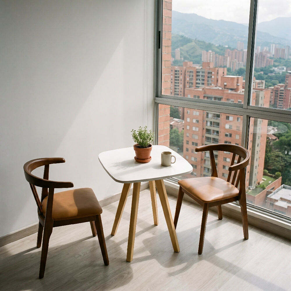 Comedor Nórdico Cuadrado 60
