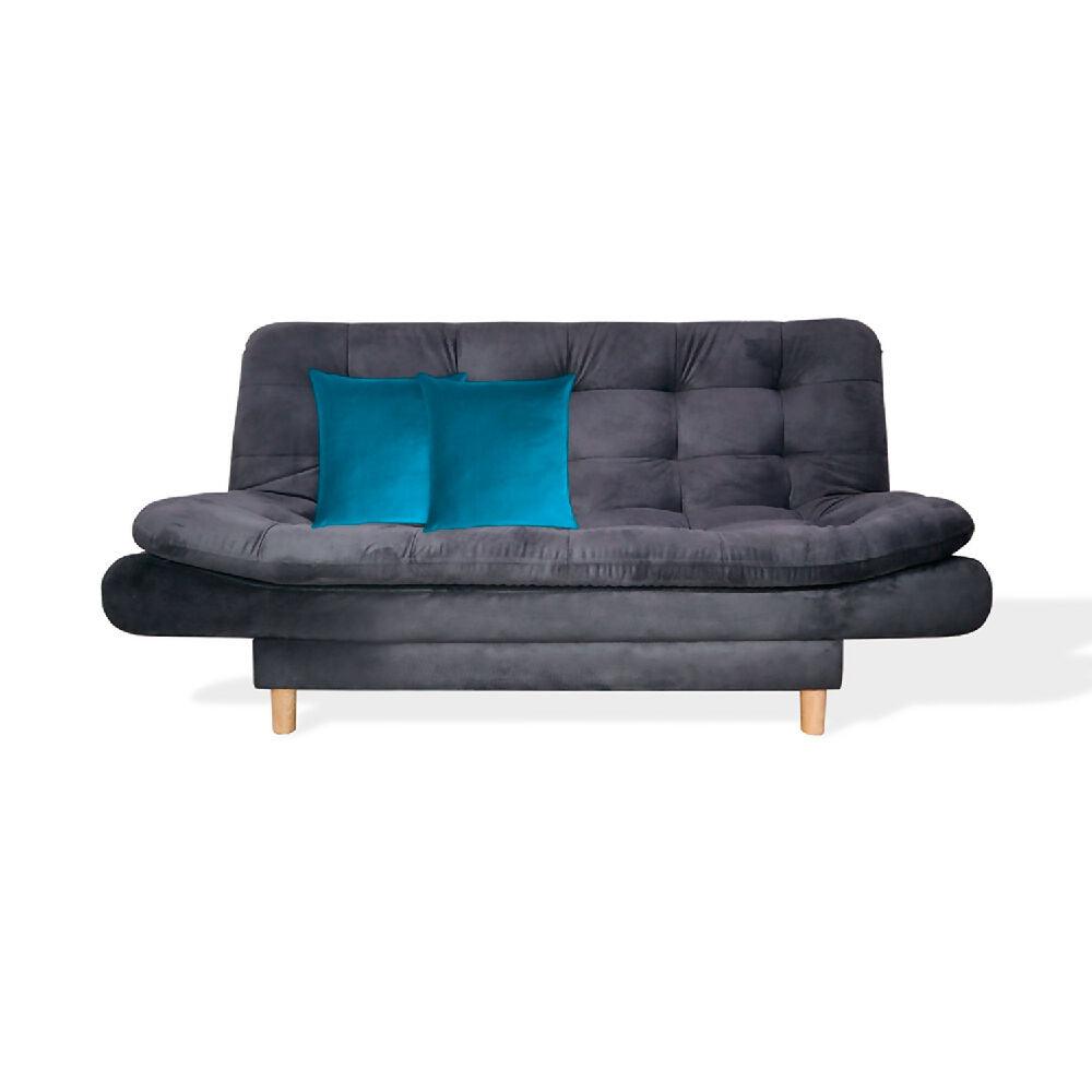 Sofá Cama Meier Gris + Cojines