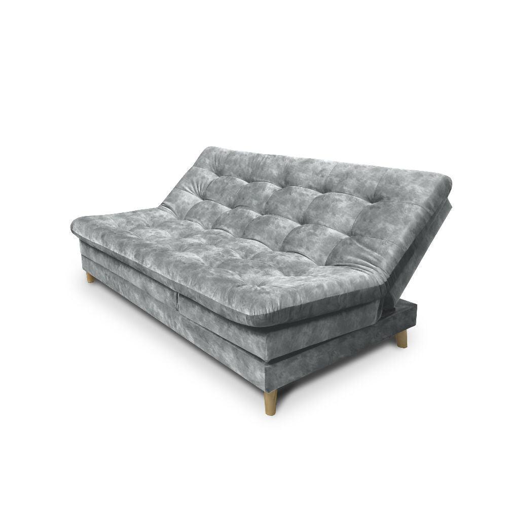 Sofa cama 5 posiciones Agassi Tela Gris - Incluye Cojines