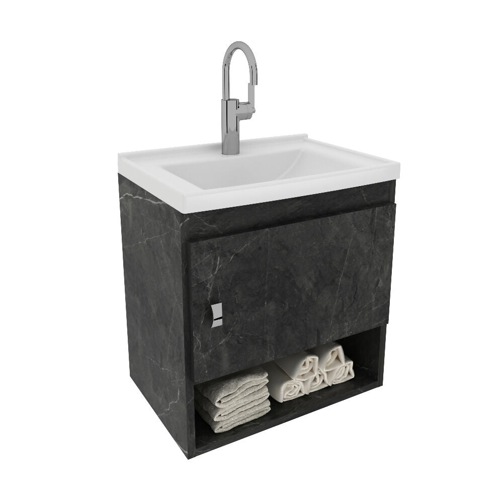 Mueble de Baño con Lavamanos Linz - Mármol grafito