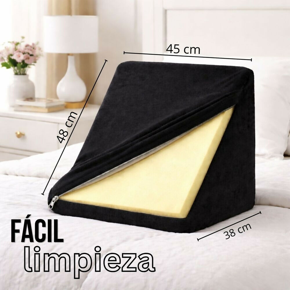 Cojín tv triangular negro