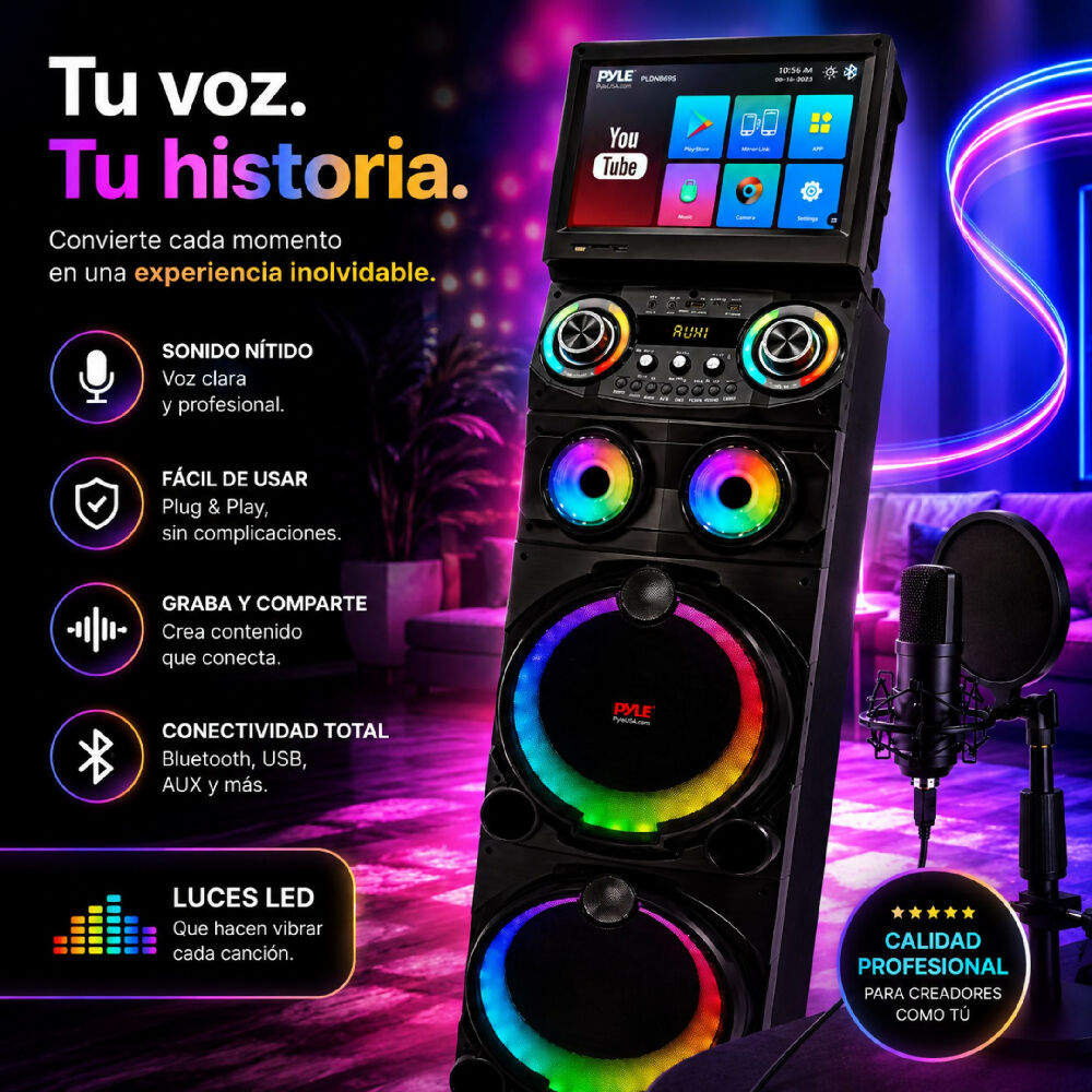 Parlante Cabina De Sonido Portátil Para Fiesta PK SOUND S1419