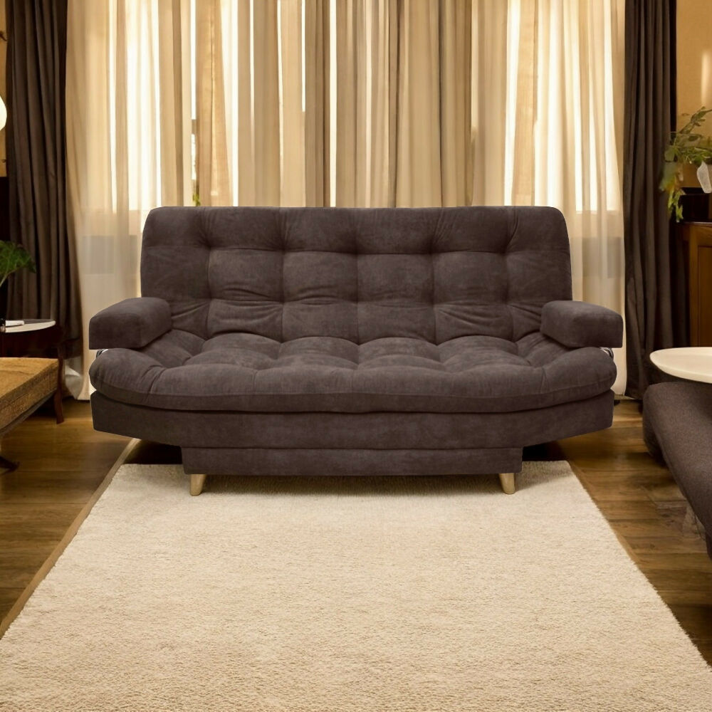 Sofa cama 3 posiciones Carvallo Lux Tela Café