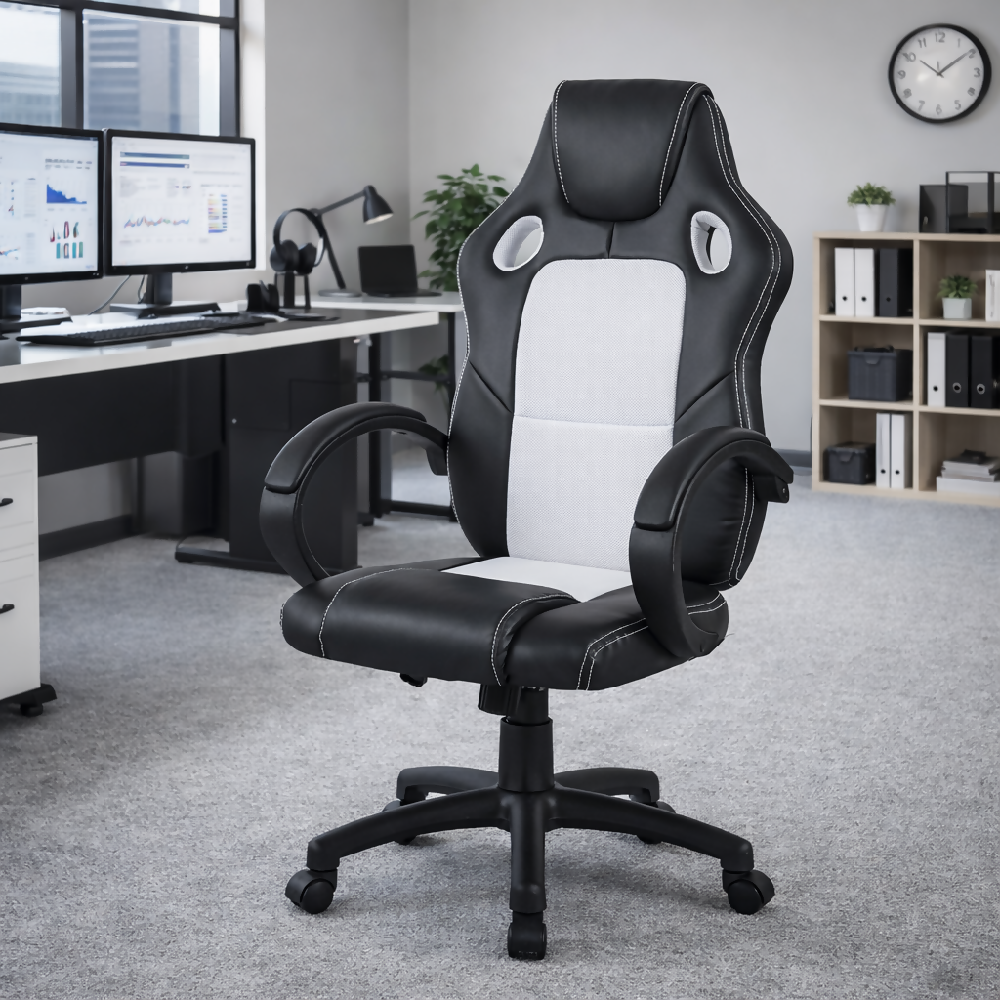 Silla gamer Doom Blanca