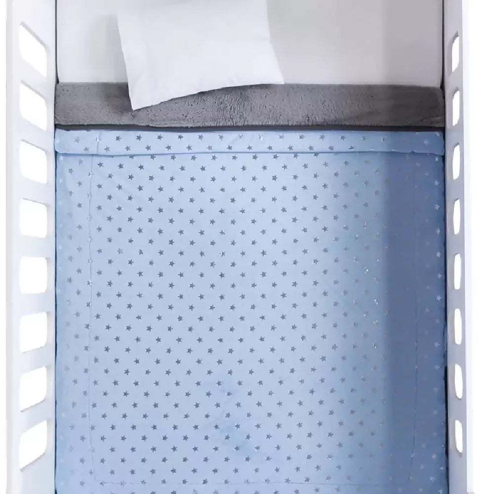 52547-3 Cobertor para Bebé Siberia Cuna Blue Star, de 110x150 cm - Envío Gratis