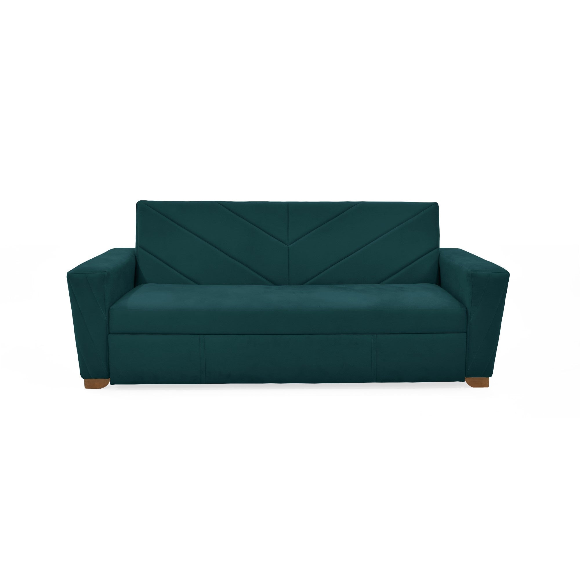 Sofa Cama Vancouver 3 Puestos Tela Petroleo