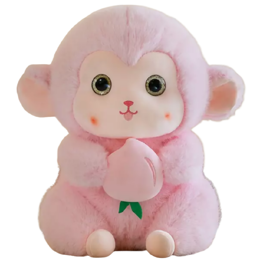 Peluche Mono Rosado 45 Cm Con Cobija Integrada – Compañero Suave Y Acogedor Ideal Para Regalo Y Descanso