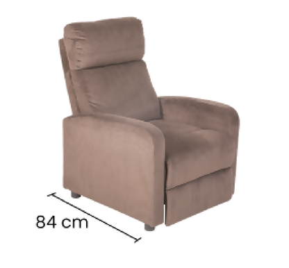 Silla Reclinable cafe Junko Microfibra