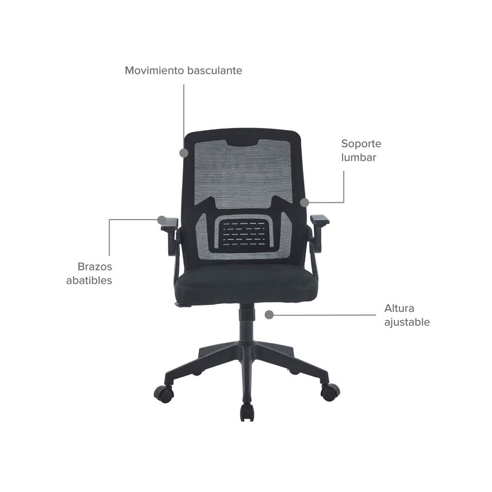 Silla de Oficina Operativa Kobe Basculante