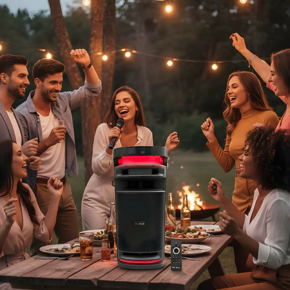 Parlante PK Sound S10 Con Microfono Potencia HD Con Función Karaoke
