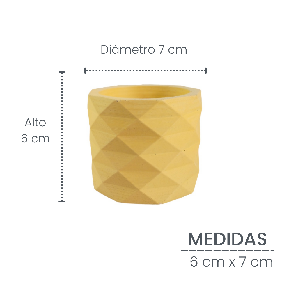 matera de mesa en cemento lira  amarillo  de concreto tienda online de materas y decoración_04