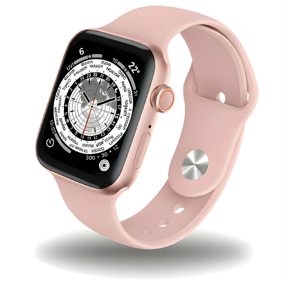Smartwatch IW10 Mini Rosado Reloj Inteligente Compacto Con Llamadas Bluetooth, Monitor De Salud, Spo2 Y Notificaciones