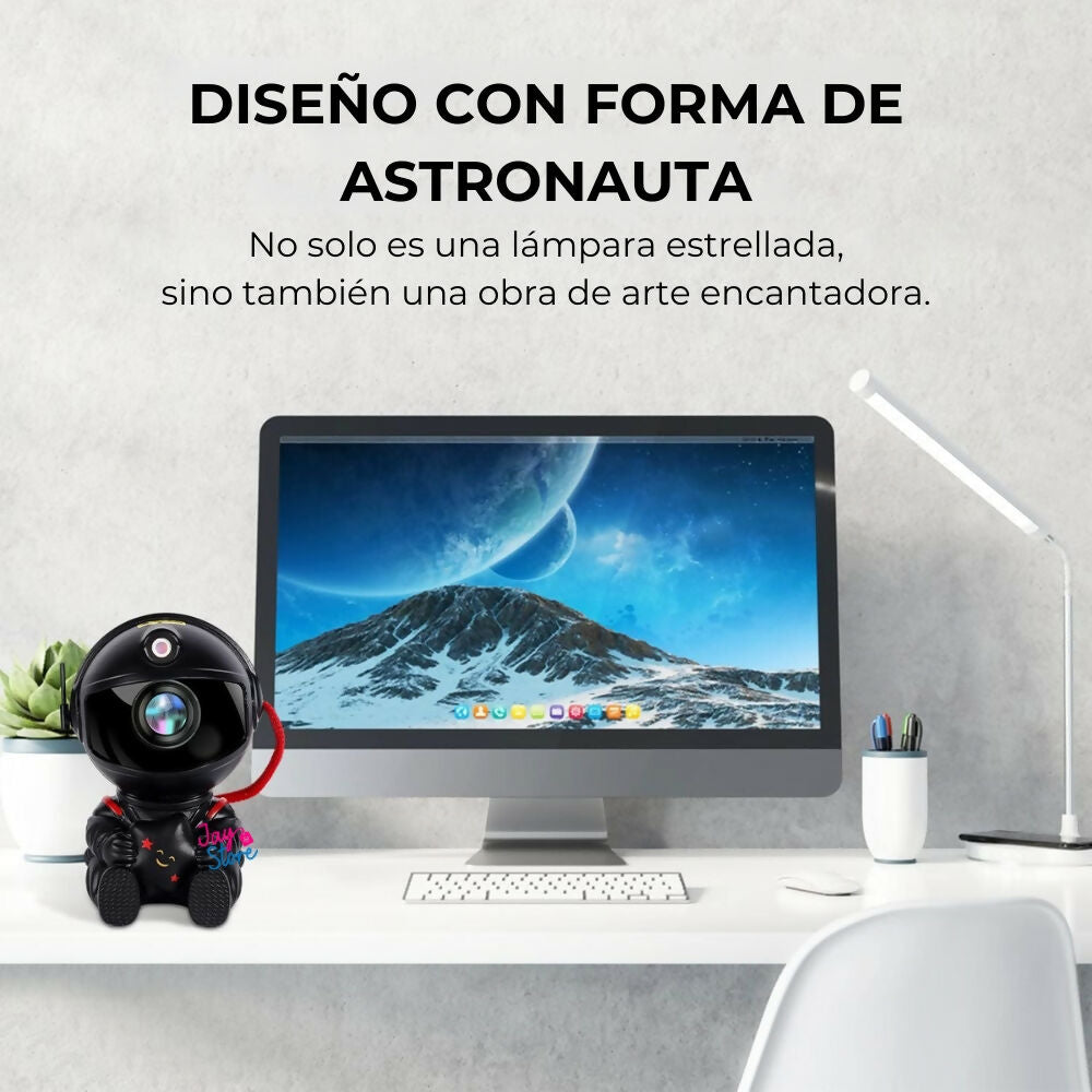 Lámpara Astronauta Proyector de Galaxia Nebulosa Estrellas