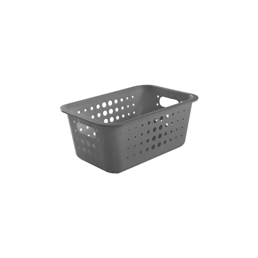 Caja organizadora sin tapa color plomo