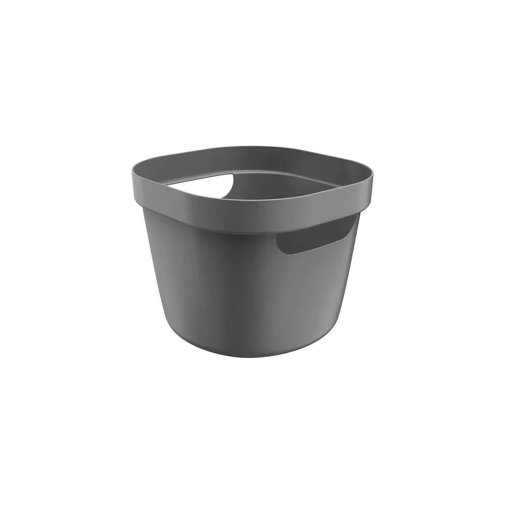 Cesta cube flex sin tapa color plomo 4 litros