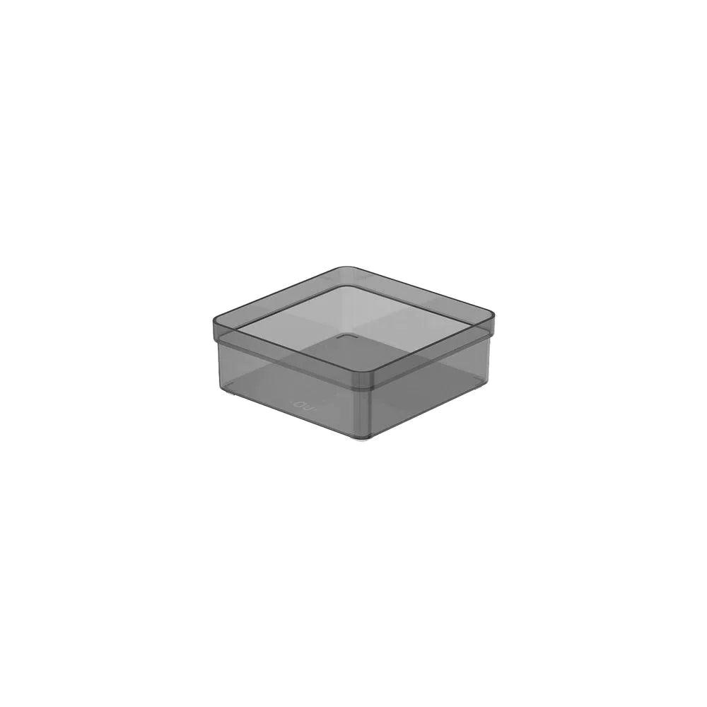 Organizador de cajón clear de 15 x 56 x 15 cm color humo
